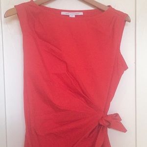 Diane von Furstenberg Red Wrap Dress